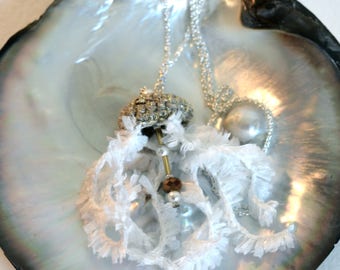 Long jellyfish linen & gold