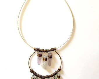 Quartz & Copper Necklace