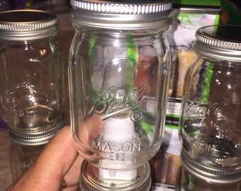 Real Ball Mason Jar Night Light 4 OZ