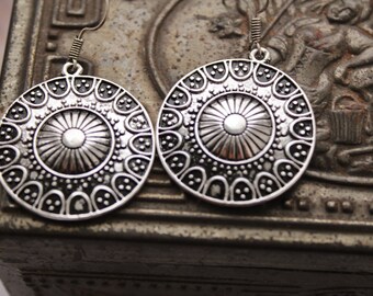 Tribal Dangle Earrings, Gypsy Boho Earrings M09