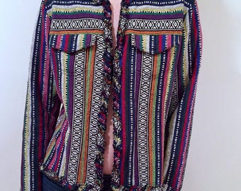 Groovy 70s Vintage Striped Blazer by Chicos