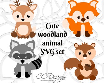 Download Baby Woodland Animal SVGs, Baby Deer cut files, Woodland ...