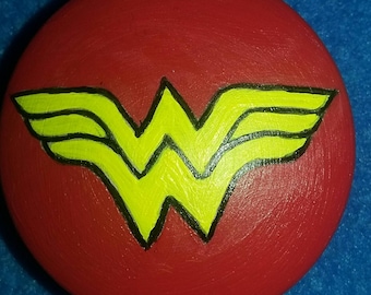 Wonder Woman handpainted dresser knob