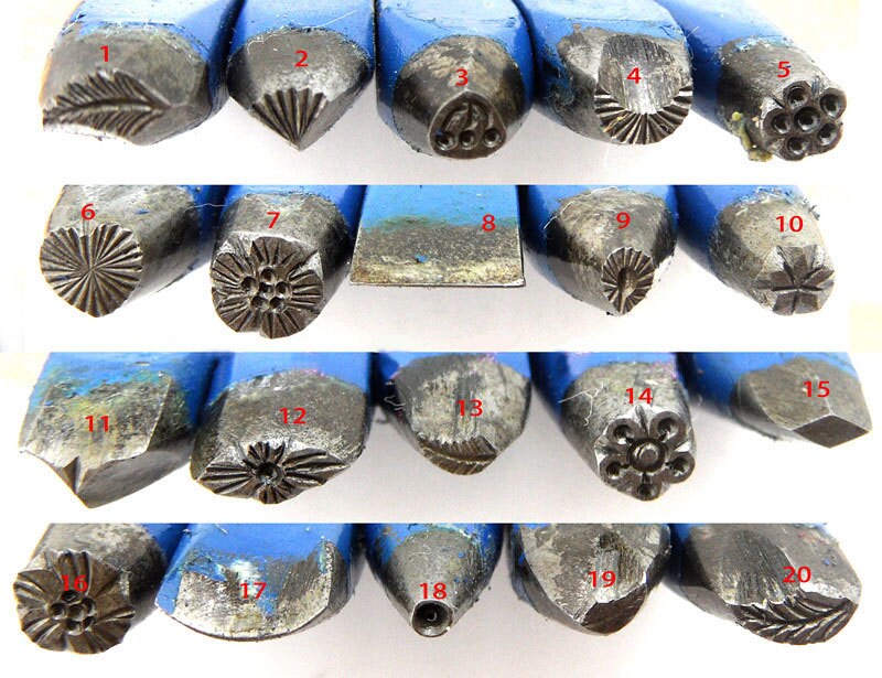 1 piece Vintage Metal design stamp jewelry tools wax