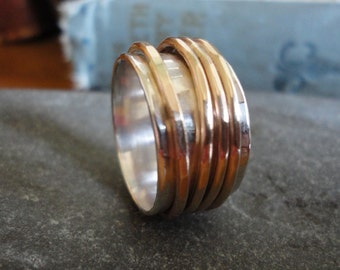 Four Gold Spinner Ring - ANY SIZE - Creative Mode