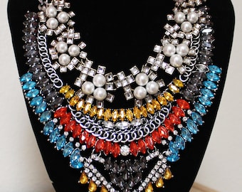 Kaleidoscope Multi-color Showpiece Necklace