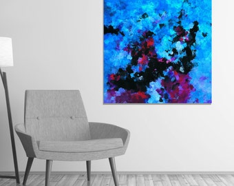 Teal Abstract Art Print, Abstract Wall Art, Abstract Print for Wall Decor, Contemporary Abstract Decor, Creative and Modern Abstract Prints