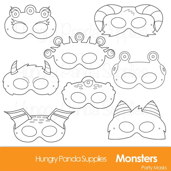 monster printable coloring masks halloween masks monsters monster costume monster party halloween party printable masks - Coloring Halloween Masks monster printable coloring masks halloween masks monsters monster costume monster party halloween party printable masks - Coloring Halloween Masks