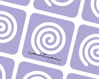 Spiral Vinyl Stencils | Nail Art