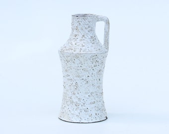 Vintage white vase 164-Retro ceramic vase