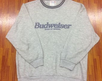 Vintage Budweiser king of beers sweatshirts..big logo..