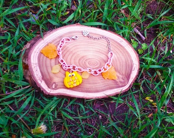 Yellow owls Bracelet