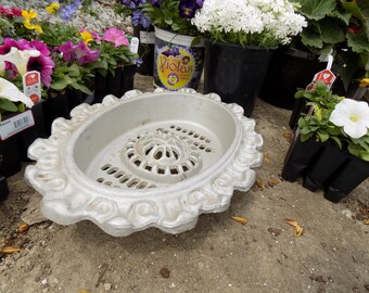 Ornate Oval Metal Vent Grate Architectural Salvage Vintage Register Cover b, Register Cover, Architectural Salvage Grate, Vent