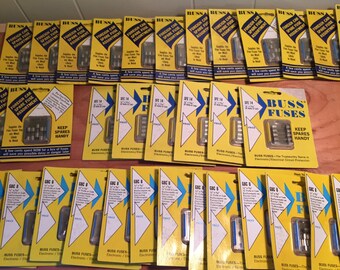 36 pcs! Vintage BUSS AUTO FUSES