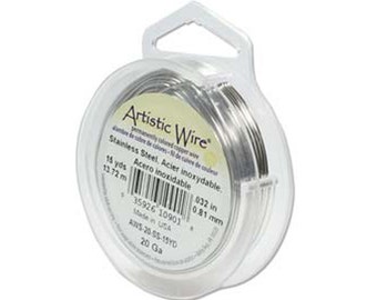 Stainless Steel Wire, Round, 20 Gauge, 15 Yards Spooled