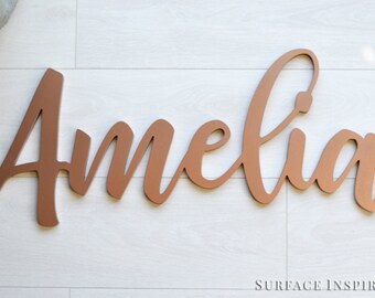 Wooden letters Personalized Name Wood Design Cut Out Any Font Name Custom Laser Cut Unfinished Painted Or Glittered Small To Large Size
