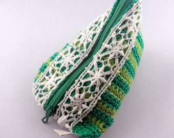 Green Bean and lace wallet