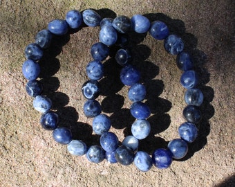 FREE SHIPPING Sodalite bead bracelet