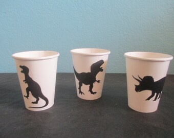 Dinosaur Party cups,(16)Dinosaur Decor,Party containers,Dinosaur birthday party,Dinosaur theme party,Dinosaur baby shower,Kids Dino Party