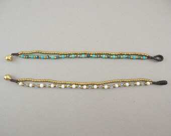 Brass and Crystal Bracelet