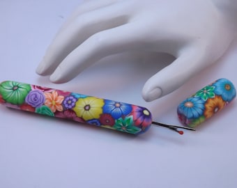 YOUR CHOICE COLOR Millefiori Floral Polymer Clay Handled Seam Ripper, Sewing Notions, Quilting,Embroidery, Needlepoint