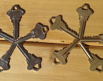 Craft Keys: Silver-tone or brass Schlage