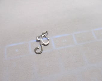 Vintage Sterling Silver Letter P Charm W #837