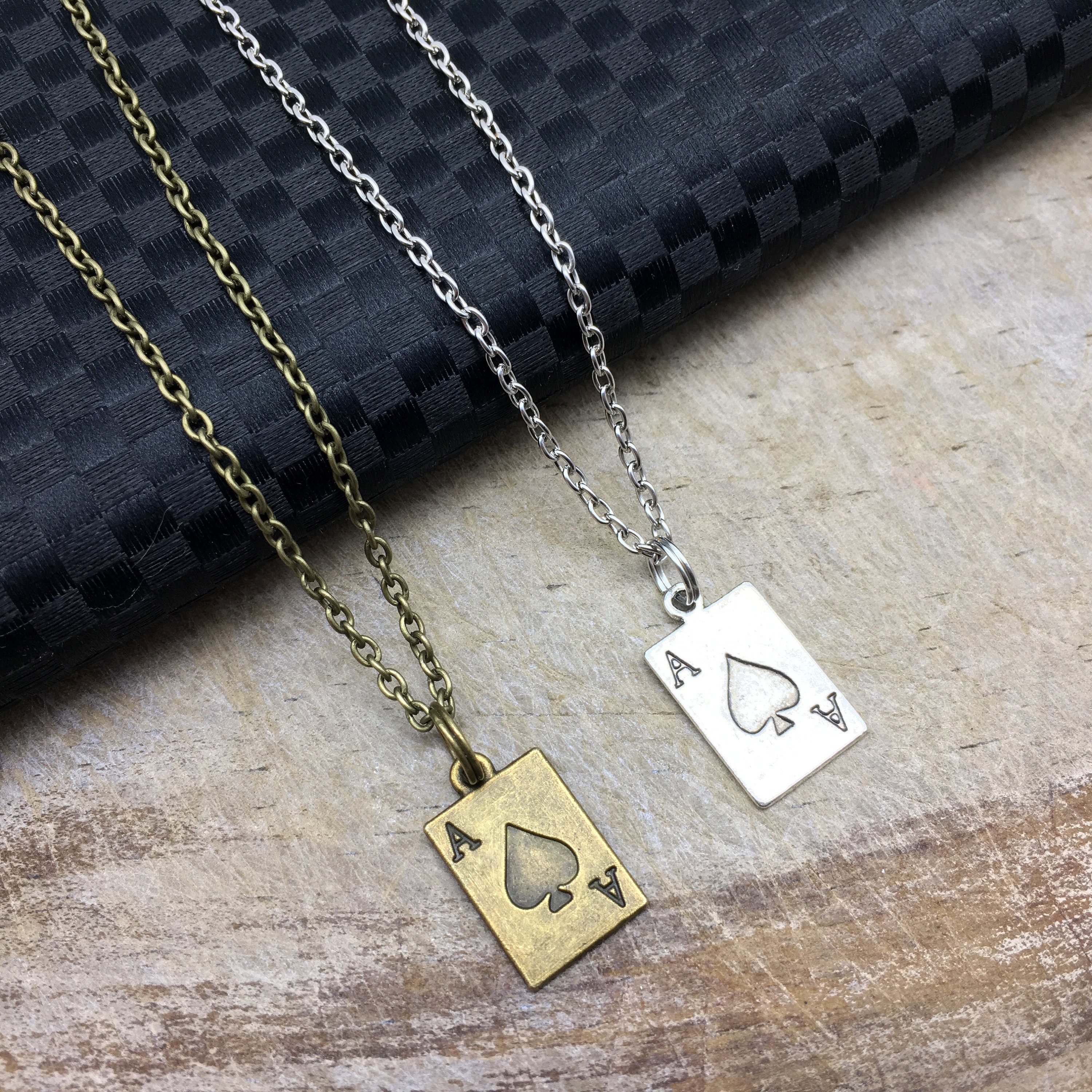 PLAYING CARD Necklace Ace Card Necklace Card Jewelry Ace