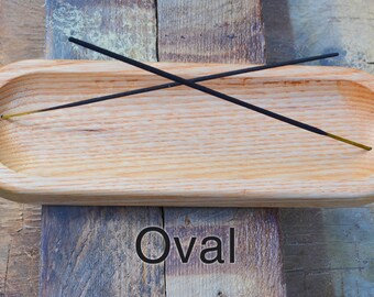 Hickory wood incense holders