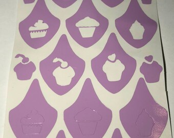 Cupcakes Nail Vinyls