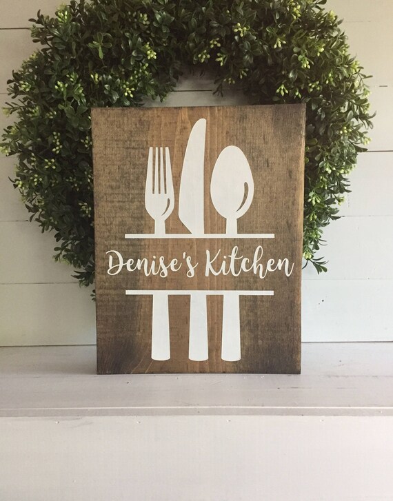 Personalized kitchen sign custom kitchen sign Personalized