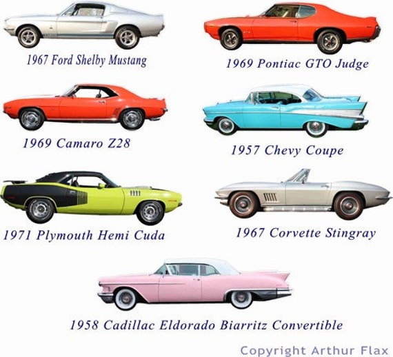 Classic Muscle Cars Names