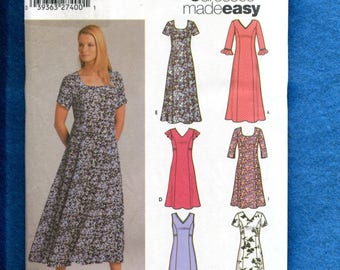 Simplicity 5189 Princess Seam Flared Dresses Size 8 to 14 UNCUT