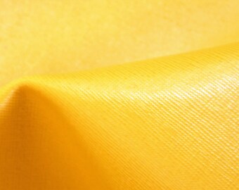 Leather 8"x10" SAFFIANO Yellow Weave Embossed Cowhide 2.5-3oz/ 1-1.2mm PeggySueAlso™ E8201-04