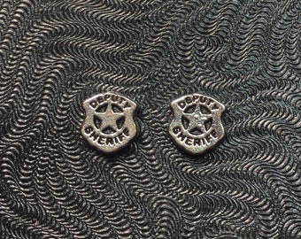 Deputy Sheriff stud earrings...FREE SHIPPING!
