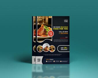 restaurant flyer etsy mexican food flyer