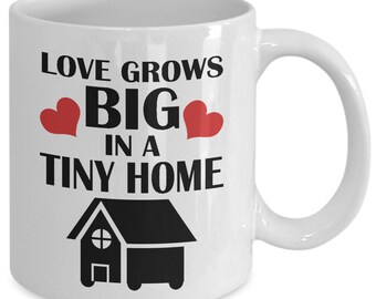Tiny Home 11oz White Coffee Mug - Housewarming Gift Idea for Tiny Home Families