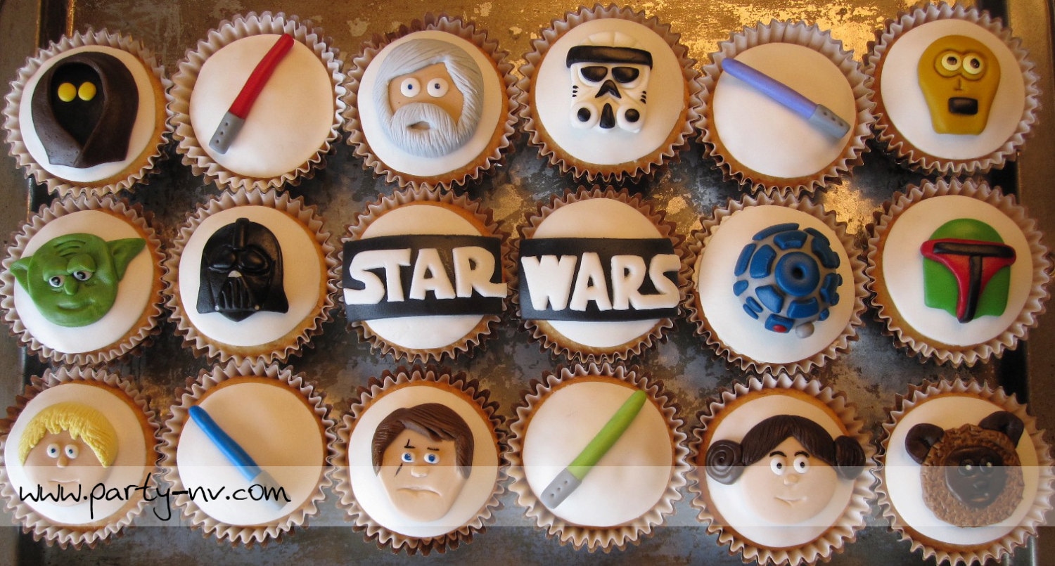 EDIBLE Fondant Toppers Star Wars Inspired