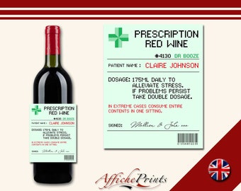 Prescription label | Etsy