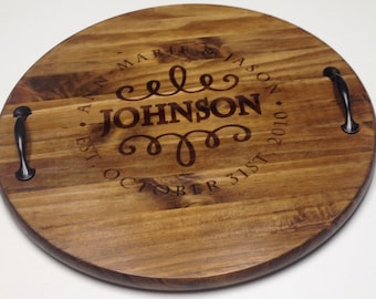 handmade personalized serving tray etsy