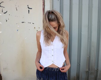SALE! Vintage quilted vest, bohemian vest