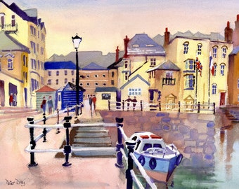 Falmouth, Cornwall. Prince of Wales Pier and Ferry