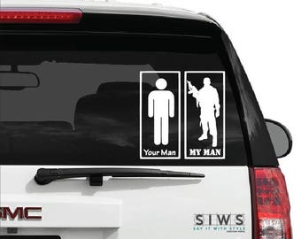 Your Man/My Man-Car Decal