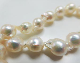 8-9mm Semi-Round/Baroque Akoya Pearl Necklace