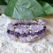 Amethyst Bracelet - Amethyst Wrap Bracelet - Amethyst Memory Bracelet - Amethyst Jewelry - Amethyst - Purple Stone