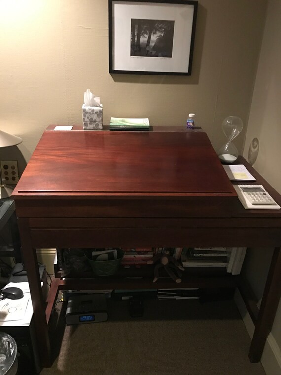 Very Large Antique Standing Desk - Very Large Antique Standing Desk