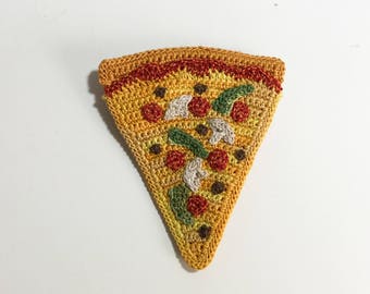 Combo Pizza Slice Brooch