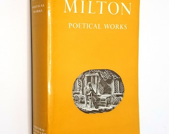 Milton: Poetical Works edited by Douglas Bush 1969 Hardcover HC w/ Dust Jacket DJ - Oxford University Press - London