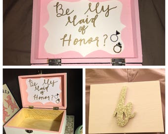 Bridesmaid / Maid of Honor Box (8x6x3)