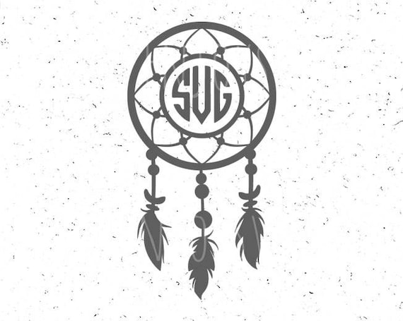 Download DREAM CATCHER monogram svg Dreamcatcher svg monogram svg ...